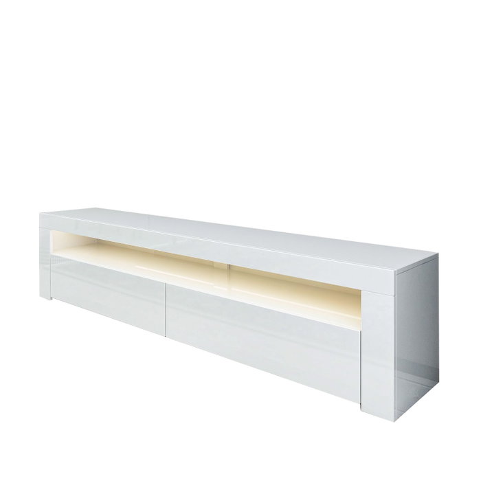 Hanah Home Soporte para TV Blanco con Luces LED